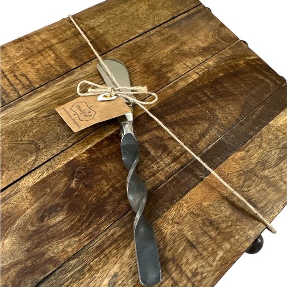 NEW Mud Pie DIAMOND WOOD METAL BEAD BOARD with Spreader - Picture 4 of 5